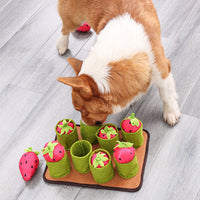 HKM-1786813 Strawberry Plucking Voice Toy – Light Brown Polyester, 29 x 21.5 x 11 CM, 350g