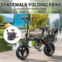 HKM-178771 Folding Electric Bike H5 Pro with 500W Motor, 14" Pneumatic Tires, and 48V Battery