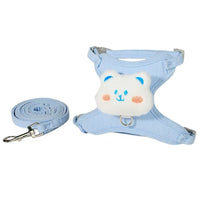HKM-1788605 Adjustable Cat Walking Rope with Cute Chest Strap for Small Pets - Multiple Colors Available
