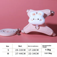 HKM-1788605 Adjustable Cat Walking Rope with Cute Chest Strap for Small Pets - Multiple Colors Available