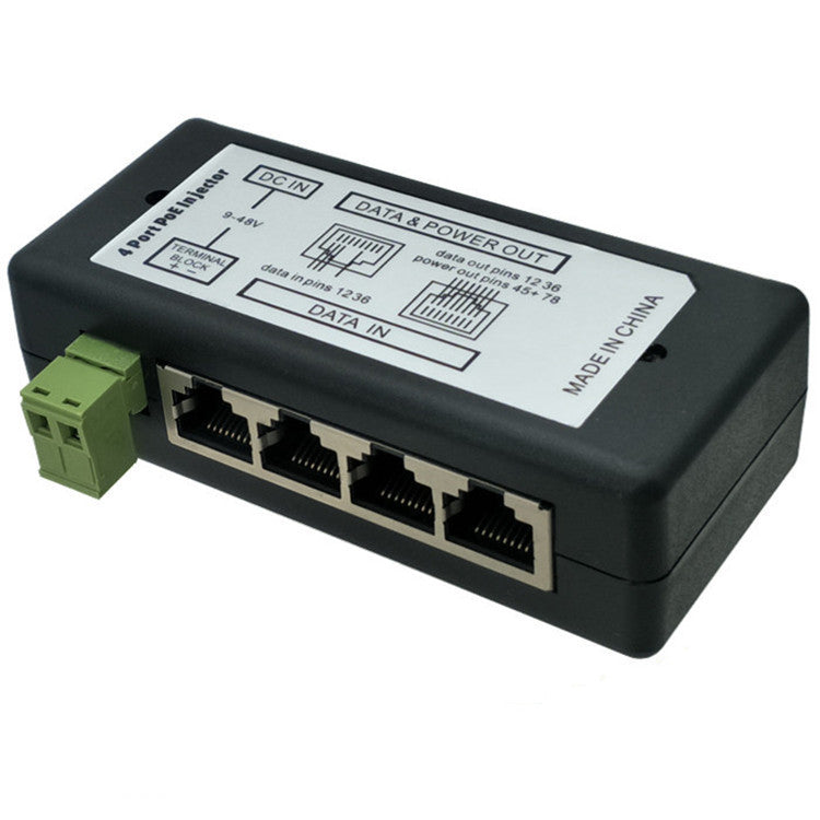 HKM-178963 Four-Port Centralized TV 4-Channel PoE Syringe Box - DC Power Supply Unit