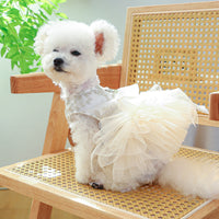 HKM-1790525 Spring and Summer Thin Dress for Dogs and Cats - Casual Wedding Outfit in Multiple Sizes