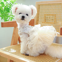 HKM-1790525 Spring and Summer Thin Dress for Dogs and Cats - Casual Wedding Outfit in Multiple Sizes