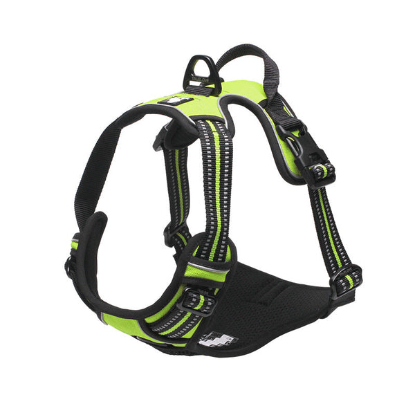 HKM-1791037 Durable and Comfortable Chest Harness for Large Dogs with Breathable Fabric and Reflective Strips