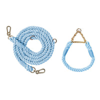HKM-1791549 Multifunctional Double Head Pet Leash with Rainbow and Mint Green Options