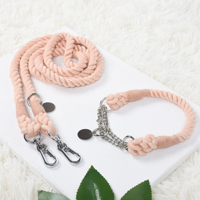 HKM-1791549 Multifunctional Double Head Pet Leash with Rainbow and Mint Green Options