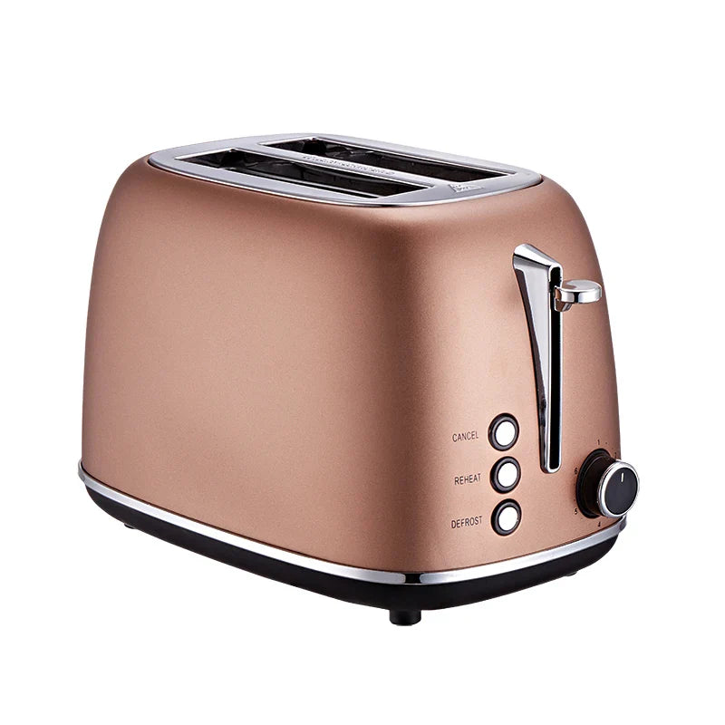 HKM-179347 Smart 2-Slice Automatic Wooden Toaster for Effortless Breakfast Preparation
