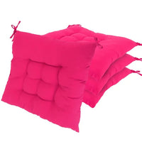 HKM-179347 Square Seat Cushions for Chairs - Set of 4 Comfort Pads