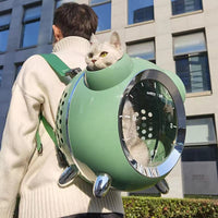 HKM-1793981 Portable Cat Bag with Alarm Clock Functionality - Temperature & Humidity Monitoring - Ideal for Travel