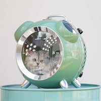 HKM-1793981 Portable Cat Bag with Alarm Clock Functionality - Temperature & Humidity Monitoring - Ideal for Travel