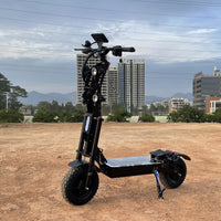 HKM-179475 High Power 72V 10000W Electric Scooter with Dual Motors and 14-Inch Off-Road Tires, Max Speed 120km/h
