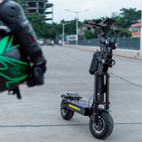 HKM-179475 High Power 72V 10000W Electric Scooter with Dual Motors and 14-Inch Off-Road Tires, Max Speed 120km/h