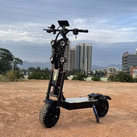 HKM-179475 High Power 72V 10000W Electric Scooter with Dual Motors and 14-Inch Off-Road Tires, Max Speed 120km/h