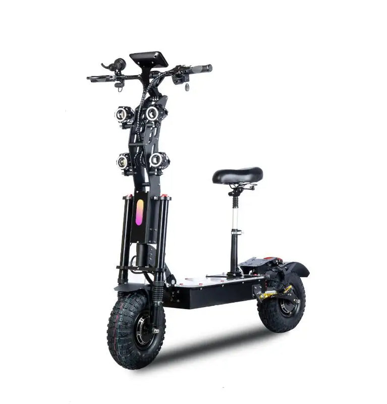 HKM-179475 High Power 72V 10000W Electric Scooter with Dual Motors and 14-Inch Off-Road Tires, Max Speed 120km/h