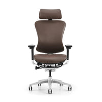 HKM-179539 Ergonomic Genuine Leather Executive Office Chair with Custom Logo Option
