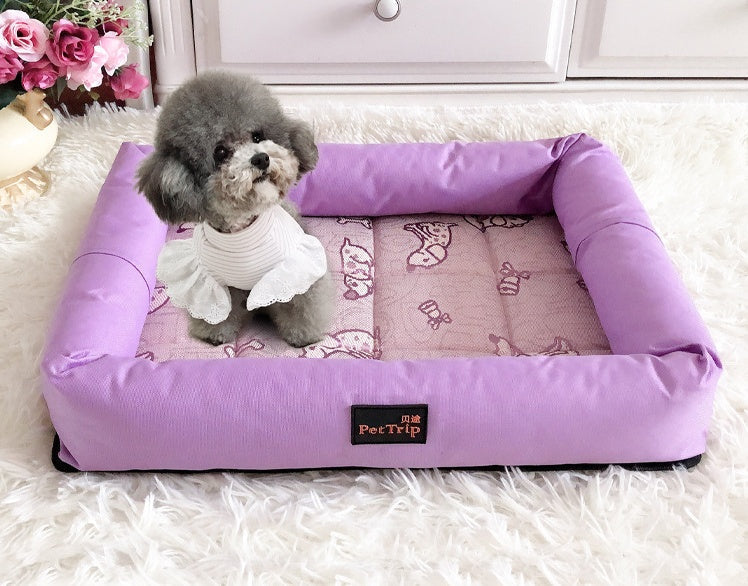 HKM-1795773 Spring and Summer Non-Slip Pet Kennel Mat - Fruit Green and Purple Options Available, Sizes S, M, L