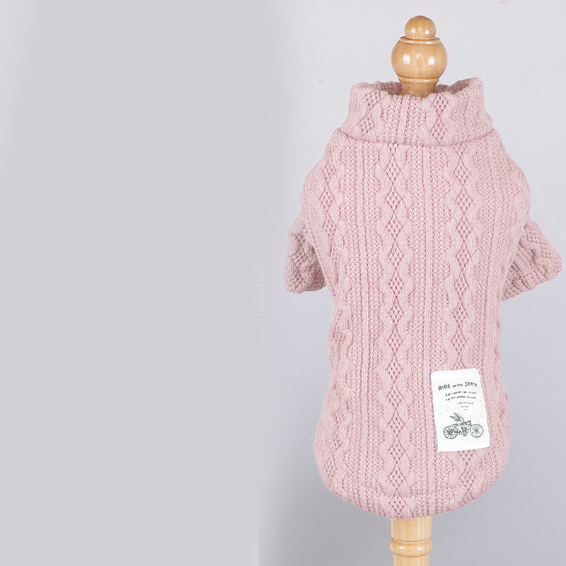 HKM-1795901 Casual Thin Dog Sweater in Black, Brown, Green, Pink, and Gray - Available in Sizes XS to XXL