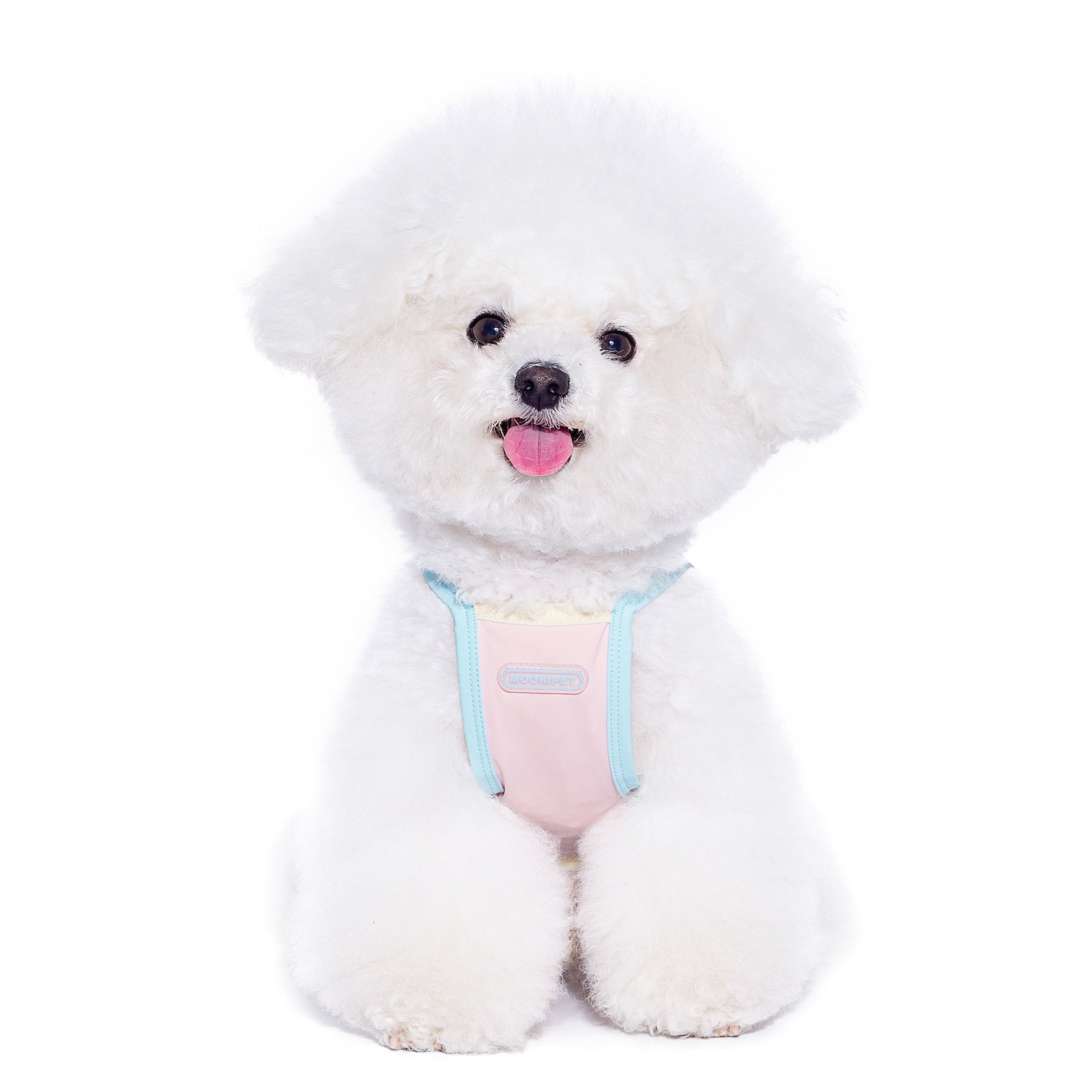 HKM-1796285 Small Dog Summer Casual Clothes in Pink for Bichon and Other Breeds, Comfortable Nylon-Spandex Blend