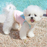 HKM-1796285 Small Dog Summer Casual Clothes in Pink for Bichon and Other Breeds, Comfortable Nylon-Spandex Blend