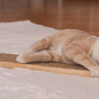 HKM-1797693 Sisal Hemp Cat Scratch Board for Wall Mounting - 45CM x 16CM Wood Design