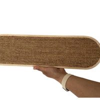 HKM-1797693 Sisal Hemp Cat Scratch Board for Wall Mounting - 45CM x 16CM Wood Design