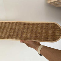 HKM-1797693 Sisal Hemp Cat Scratch Board for Wall Mounting - 45CM x 16CM Wood Design