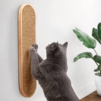 HKM-1797693 Sisal Hemp Cat Scratch Board for Wall Mounting - 45CM x 16CM Wood Design