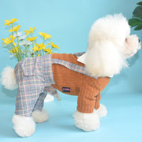 HKM-1798077 Orange and Dark Blue Cotton Dog Shirt ¨C Available in Sizes S to 2XL
