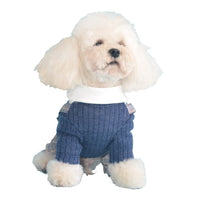 HKM-1798077 Orange and Dark Blue Cotton Dog Shirt ¨C Available in Sizes S to 2XL