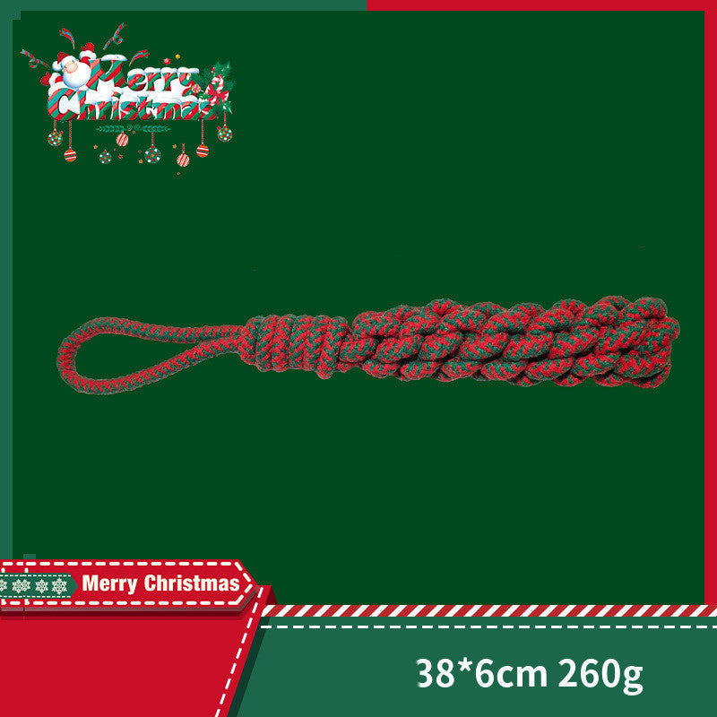 HKM-1798333 Interactive Cotton Rope Knot Toy for Dogs - Dental Cleaning and Chewing Fun