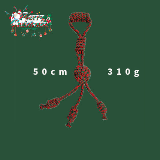 HKM-1798333 Interactive Cotton Rope Knot Toy for Dogs - Dental Cleaning and Chewing Fun