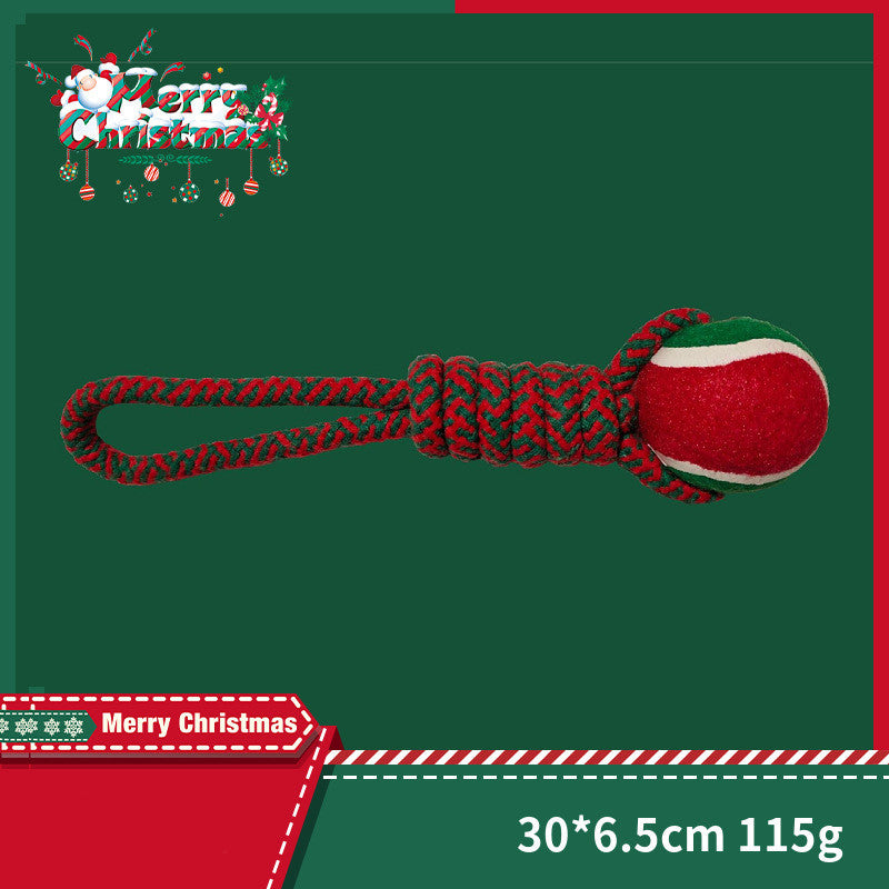 HKM-1798333 Interactive Cotton Rope Knot Toy for Dogs - Dental Cleaning and Chewing Fun