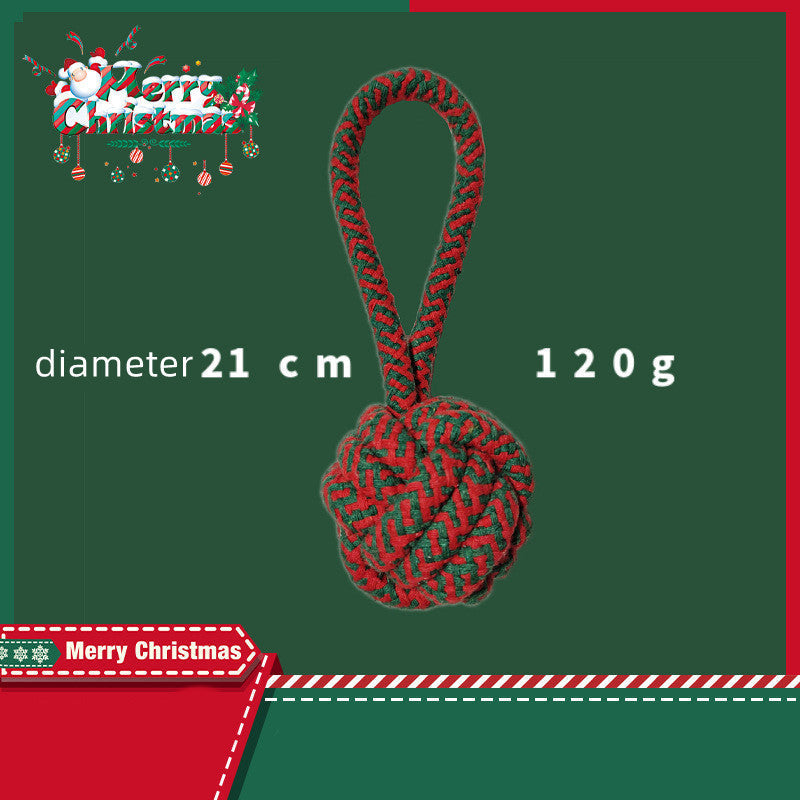 HKM-1798333 Interactive Cotton Rope Knot Toy for Dogs - Dental Cleaning and Chewing Fun