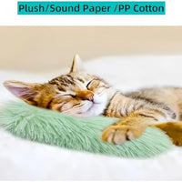 HKM-1798973 Interactive Cat Pillows with Catnip and Crinkle Sound for Indoor Play and Stress Relief