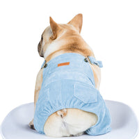 HKM-1799869 Spring and Summer Corduroy Pet Suspenders in Beige, Light Blue, and Light Pink
