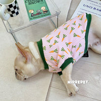 HKM-180115 Cotton-Padded Pet Coat for Dogs and Cats - Autumn and Winter Quilted Design in Carrot Color