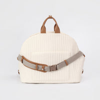 HKM-1801533 Large Capacity Striped Pet Outing Bag - Nylon, Medium Softness, Multiple Colors Available