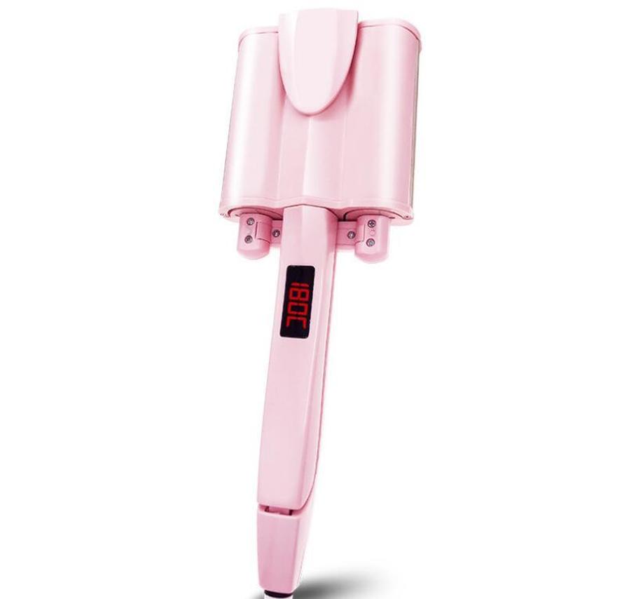 HKM-180243 Omelet Head Curling Iron with 21mm-30mm Tourmaline Ceramic Barrel and Temperature Control for Wet and Dry Hair