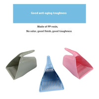 HKM-1802941 Cat Litter Scoop - Durable Plastic, Available in Pink, Green, and Sky Blue