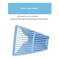 HKM-1802941 Cat Litter Scoop - Durable Plastic, Available in Pink, Green, and Sky Blue