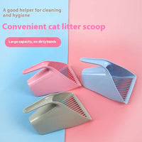 HKM-1802941 Cat Litter Scoop - Durable Plastic, Available in Pink, Green, and Sky Blue