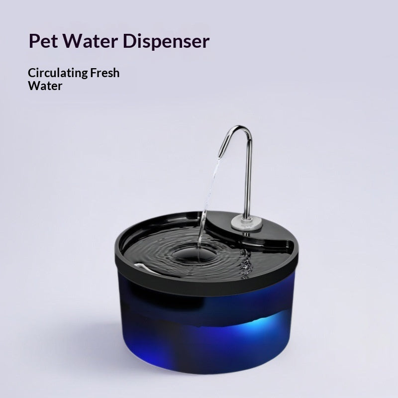 HKM-1803325 Quiet Self-Circulating Pet Water Fountain with Low-Water-Level Alert - USB Model