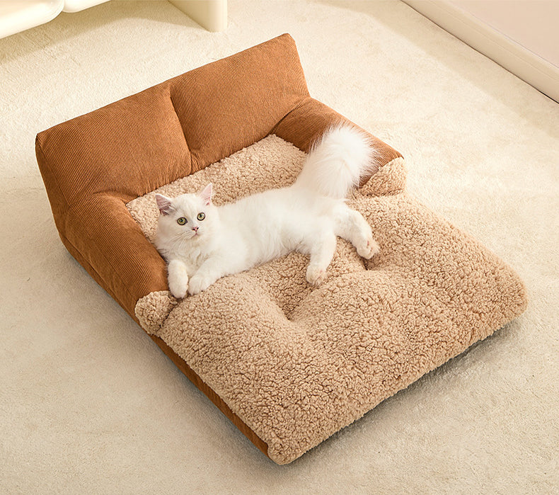HKM-1804733 Universal All-Season Pet Nest Mat for Small to Medium Dogs and Cats, Soft Warm Cushion Bed