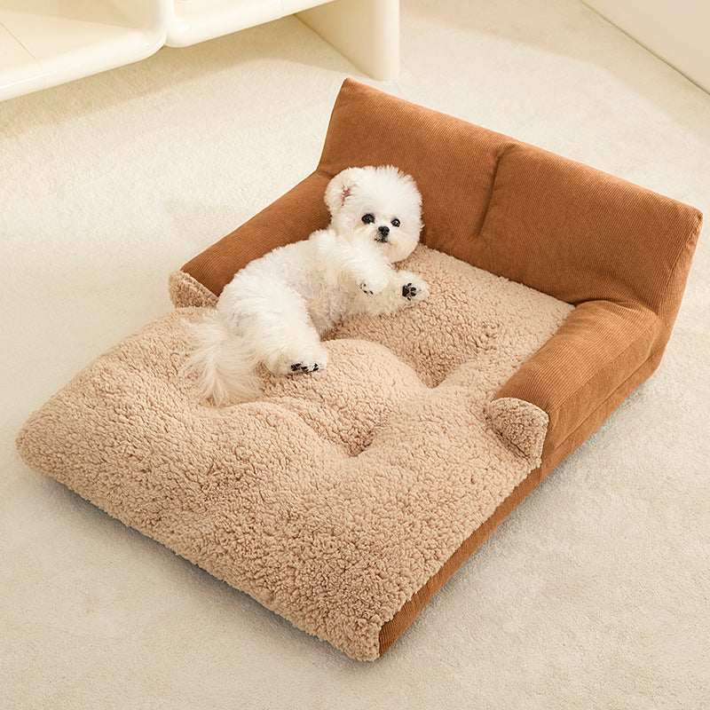 HKM-1804733 Universal All-Season Pet Nest Mat for Small to Medium Dogs and Cats, Soft Warm Cushion Bed