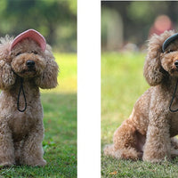HKM-1804861 Canvas Parent-Child Outdoor Picnic Caps - Available in Black, Pink, and Blue for Pets and Owners