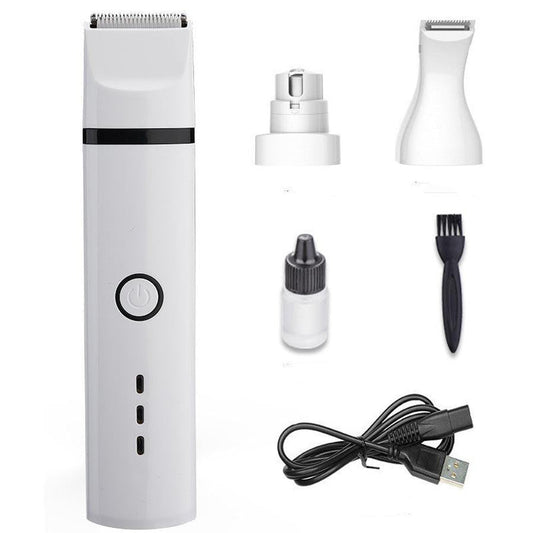 HKM-180499 Pet Grooming Shaving Device with Stainless Steel Blades, Automatic Grinding Head, and Dual Power Options