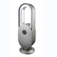 HKM-180627 Bladeless Floor Standing Fan with Touch Control and Remote - 45W Power, 15-Hour Timer, Multiple Modes