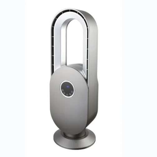HKM-180627 Bladeless Floor Standing Fan with Touch Control and Remote - 45W Power, 15-Hour Timer, Multiple Modes