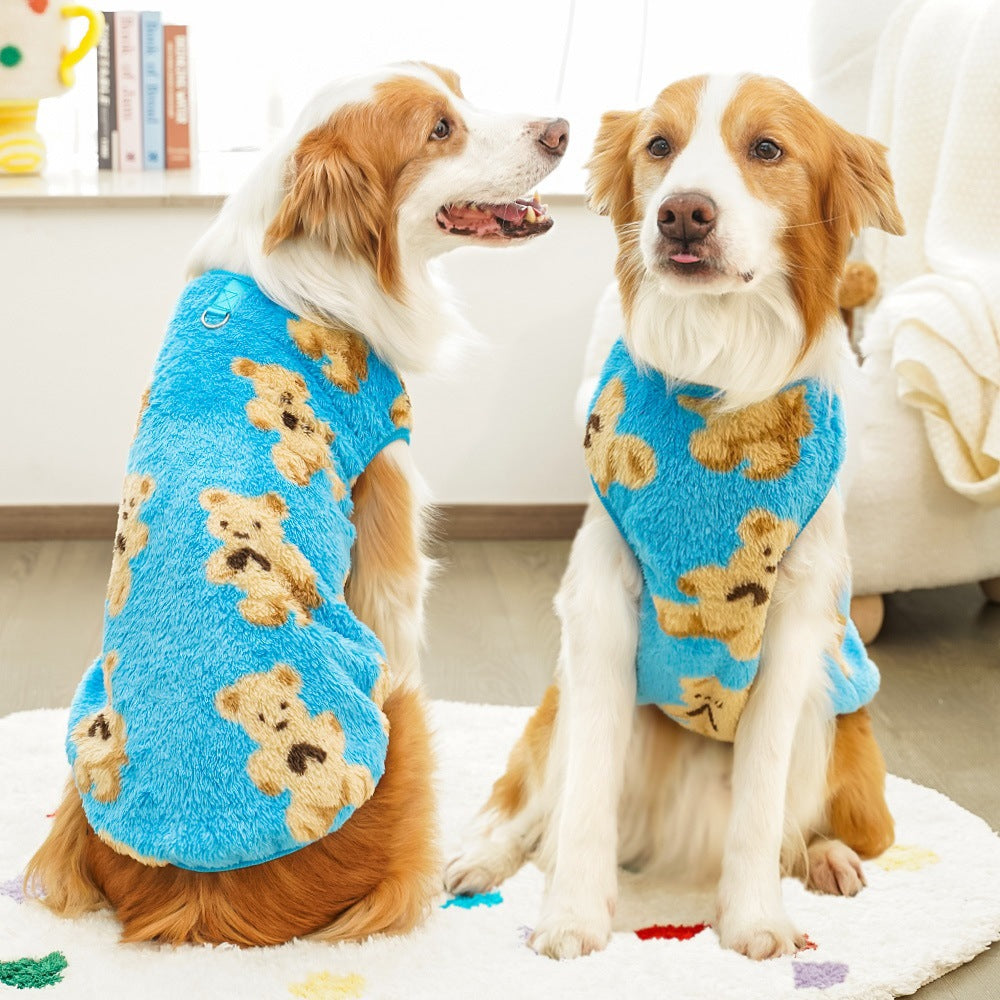 HKM-1807805 Cozy Plush Autumn and Winter Pet Costume - Sizes XS to 8XL