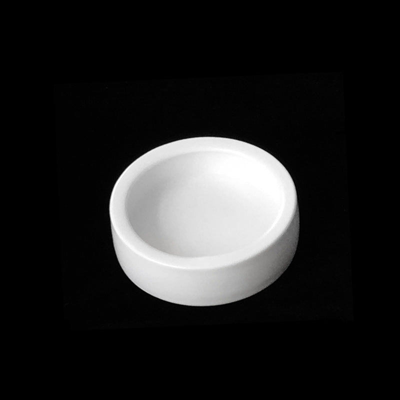 HKM-1809085 Ceramic Reptile Feeding Bowl with Smooth Curved Design for Tortoises, Lizards, and Snakes